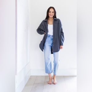 NWT Priv Ellie Overshirt Jacket in Charcoal - size (S)